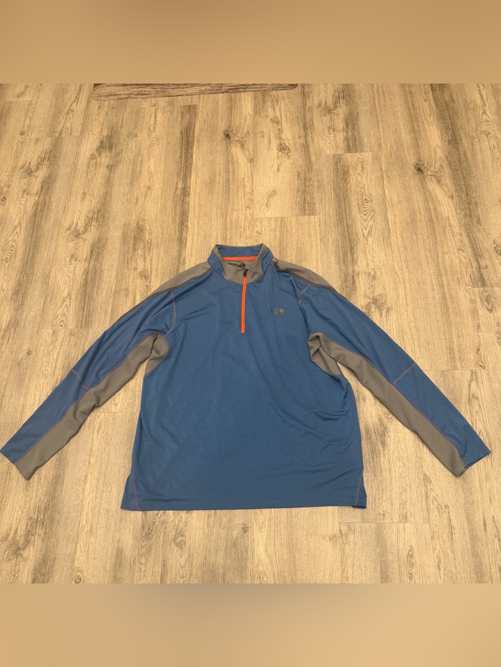 The North Face XXL Blue Gray 1/4 Zip Performance Pullover Excellent